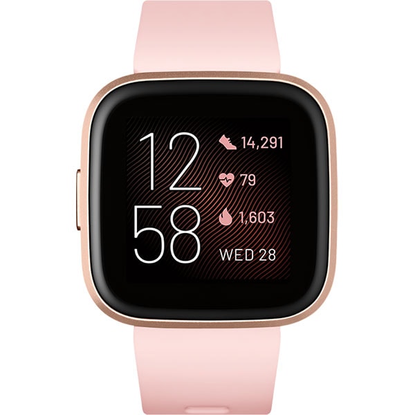 Smartwatch FITBIT Versa 2, Android/iOS, silicon, Petal / Copper Rose Aluminum