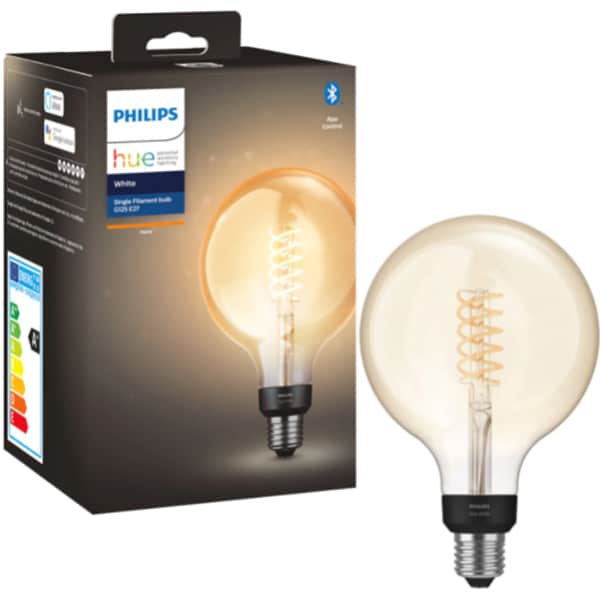 Ampoule Philips Hue White LED Filament E27 G93 7W 2100K 550lm