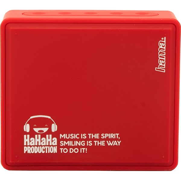 Boxa portabila HAMA Pocket HaHaHa Feel, Bluetooth, MicroSD, rosu