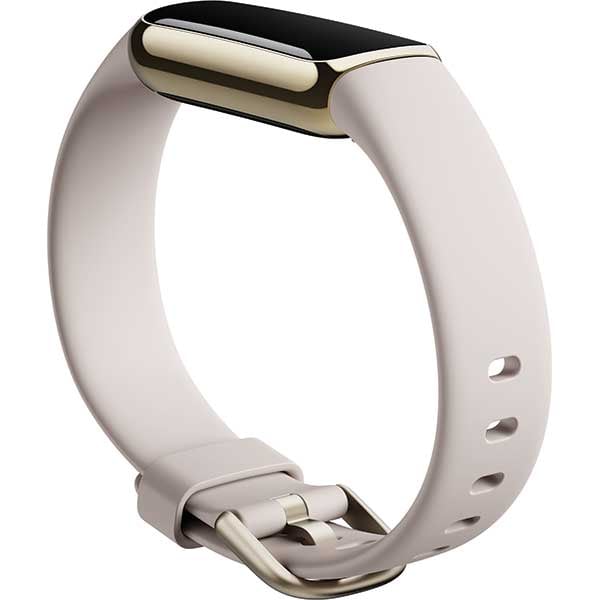 Bratara fitness FITBIT Luxe, Android/iOS, silicon, Lunar White / Soft Gold