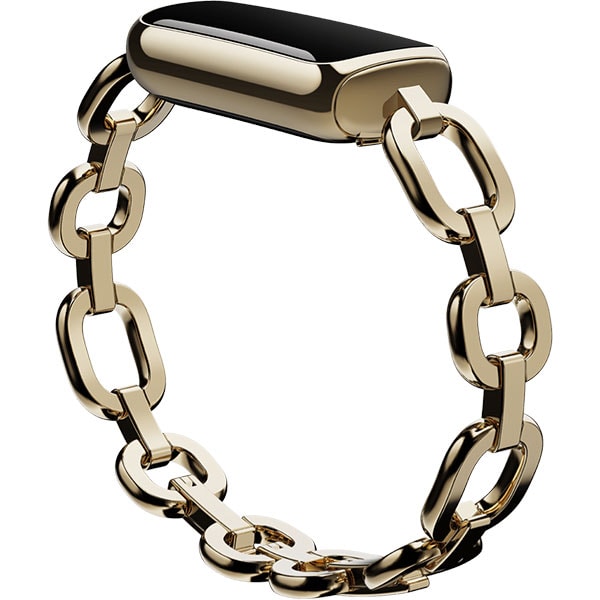 Bratara fitness FITBIT Luxe, Android/iOS, silicon, Special Edition gorjana Soft Gold Stainless Steel Parker Link Bracelet