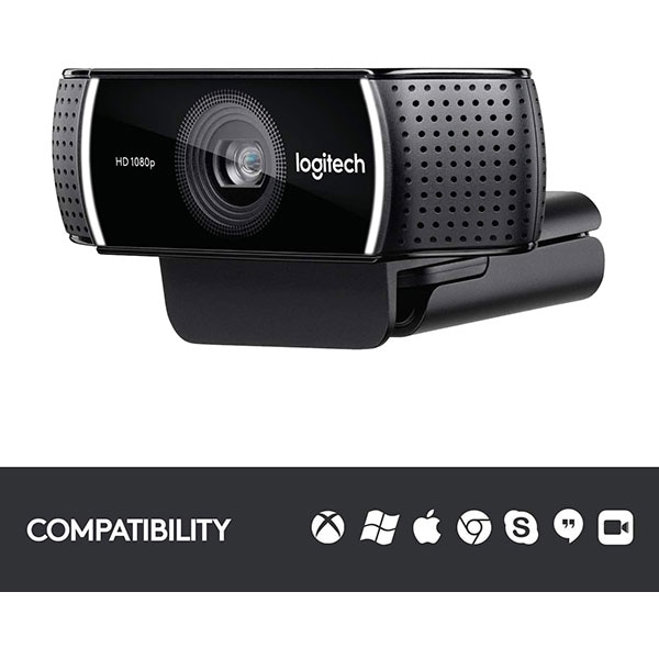 Camera Web LOGITECH Pro Stream C922, Full HD 1080p, negru