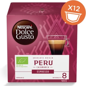 Capsule cafea NESCAFE Dolce Gusto Espresso Peru BIO, 12 capsule, 84g