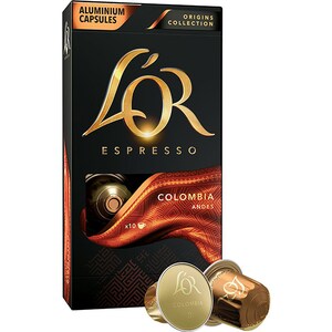 Capsule cafea L'OR Espresso Columbia, 10 capsule, 52g