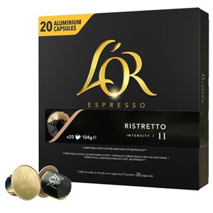 Capsule cafea L'OR Espresso Ristretto, 20 capsule, 104g