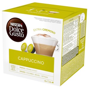 Capsule cafea NESCAFE Dolce Gusto Cappuccino, 8 capsule cafea + 8 capsule lapte, 200g