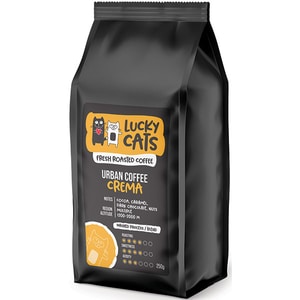 Cafea boabe LUCKY CATS Urban Coffee Crema, 250g