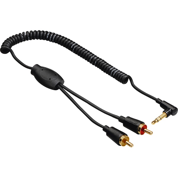 Cablu audio stereo jack 3.5mm - RCA HAMA 122303, 0.75m, negru