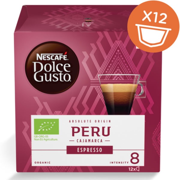 Capsule Cafea Nescafe Dolce Gusto Espresso Peru Bio 12 Capsule 84g