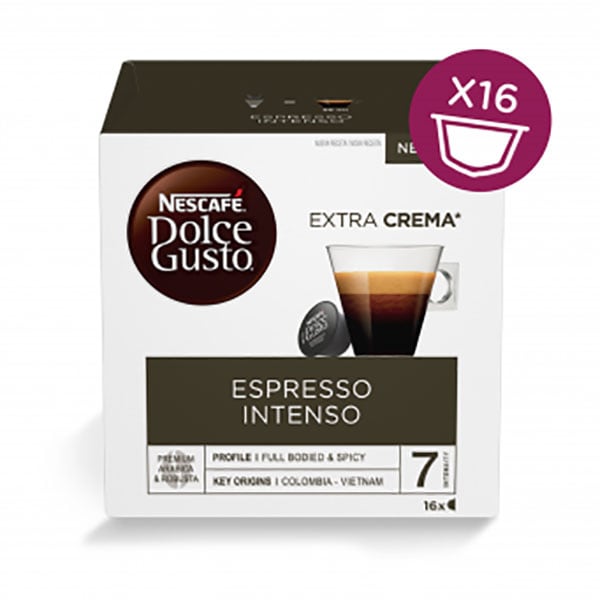 Capsule cafea NESCAFE Dolce Gusto Espresso Intenso, 16 capsule, 128g