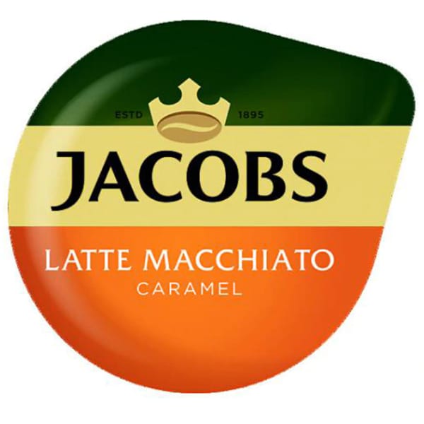 Capsule cafea JACOBS Tassimo Caramel Macchiato, 8 capsule cafea + 8 capsule lapte, 268g