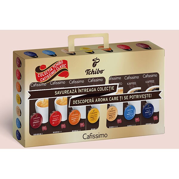 Spanish will do tall Pachet capsule cafea TCHIBO Cafissimo Collection 514321, 70 capsule, 501g