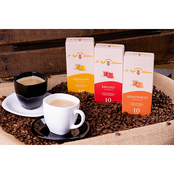 Capsule cafea IL CAFFE AMBROSIANO Premium ICAPREMIUM, compatibile Nespresso, 10 capsule, 55g