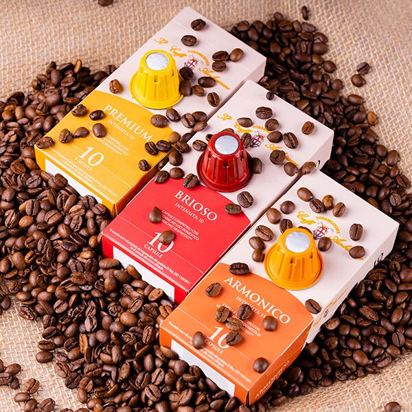 Capsule cafea IL CAFFE AMBROSIANO Premium ICAPREMIUM, compatibile Nespresso, 10 capsule, 55g