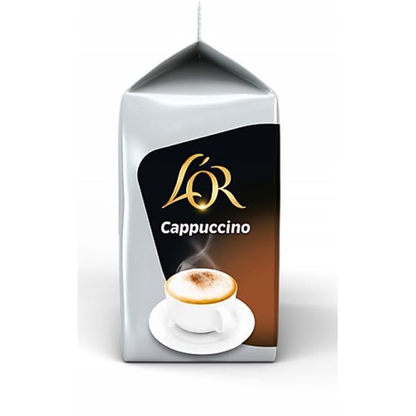 Capsule cafea L'OR Tassimo Cappuccino, 8 capsule cafea + 8 capsule lapte, 267.2g