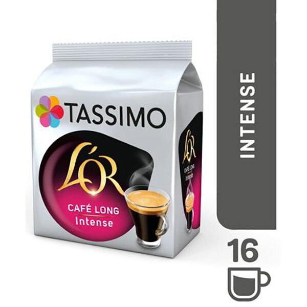Capsule cafea L'OR Tassimo Cafe Long Intense, 16 capsule, 128g