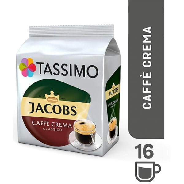 Capsule cafea JACOBS Tassimo Cafe Crema Classico, 16 capsule, 112g