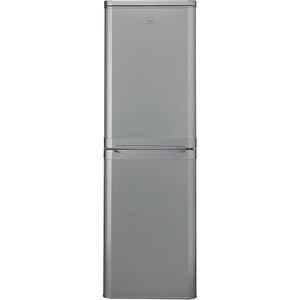 Combina frigorifica INDESIT CAA 55 S 1, 235 l, H 174 cm, Clasa F, Direct Cool, argintiu