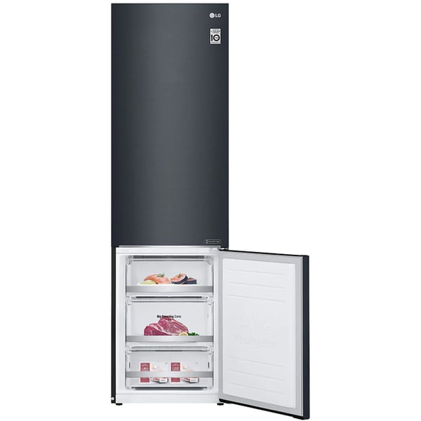 Combina frigorifica LG GBB72MCEFN, No Frost, 384 l, H 203 cm, Clasa D, Smart Diagnosis, negru