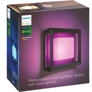 Aplica LED smart PHILIPS Hue 8718696170564, 15W, 1150lm, IP44, RGB, negru