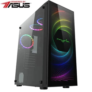 Sistem Desktop PC MYRIA Style V70 Powered by ASUS, AMD Ryzen 7 5800X pana la 4.7GHz, 16GB, 1TB + SSD 480GB, NVIDIA GeForce RTX 3070 8GB, Ubuntu