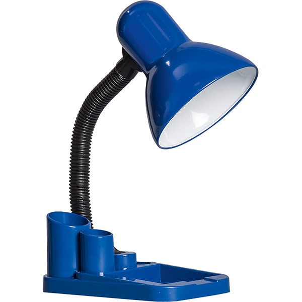 bright broken Competitive Lampa birou ERSTE LICHT EL0032133, 40W, E27, albastru