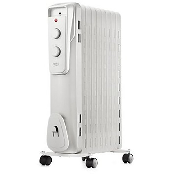 Calorifer Electric Beko Rho5220 9 Elementi 3 Trepte Putere 2000w Alb