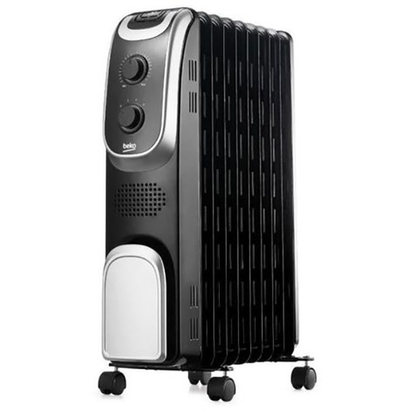 Calorifer Electric Beko Rho7123 9 Elementi 3 Trepte Putere 2000w Negru Gri