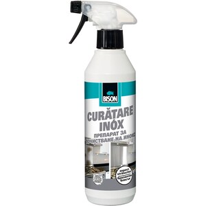 Spray pentru curatarea suprafetelor din inox BISON, 500 ml