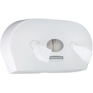 Dispenser hartie igienica cu derulare centrala AQUARIUS Kimberly-Clark 7186, plastic, alb