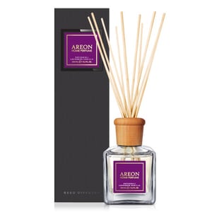 Odorizant cu betisoare AREON Home Perfume Patchouli Lavender Vanilla Black Line, 150ml 