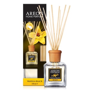Odorizant cu betisoare AREON Home Perfume Vanilla Black, 150ml