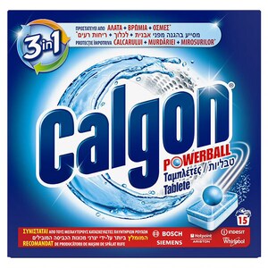 Tablete anticalcar CALGON PowerBall, 15 bucati