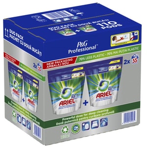 Detergent capsule ARIEL Professional All in One PODS, 110 spalari