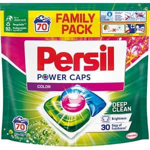 Detergent capsule PERSIL Power Caps Color, 70 spalari