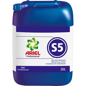 Aditiv pentru spalare lichid ARIEL Professional White Wash Stain S5, 20 l
