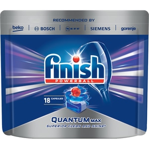 Detergent pentru masina de spalat vase FINISH Quantum, 18 tablete