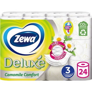 Hartie igienica ZEWA Deluxe Camomile comfort, 3 straturi, 24 role