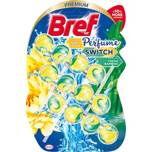 Odorizant toaleta BREF Perfume Switch Soft Lotus Fresh Bamboo, 3 x 50g