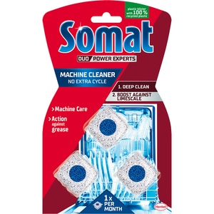 Capsule pentru curatarea masinii de spalat vase SOMAT, 3 tablete