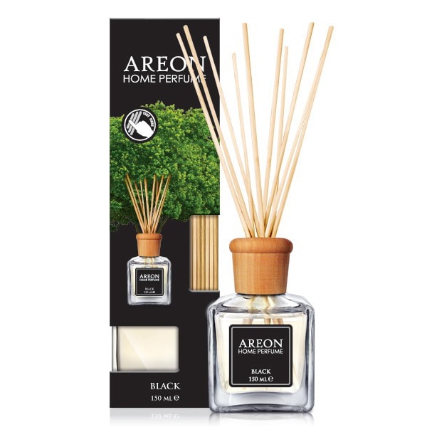 Odorizant cu betisoare AREON Home Perfume Black, 150ml