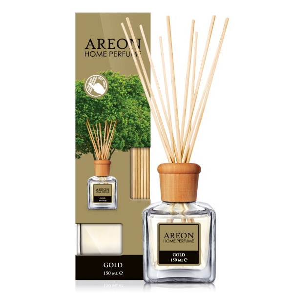 Odorizant cu betisoare AREON Home Perfume Gold, 150ml