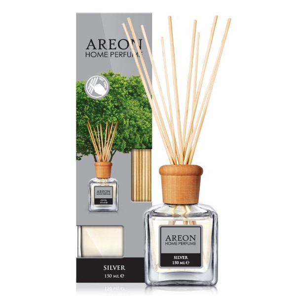 Odorizant cu betisoare AREON Home Perfume Silver, 150ml