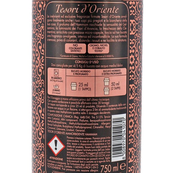 Balsam de rufe TESORI D'ORIENTE Hammam 750 ml, 30 spalari