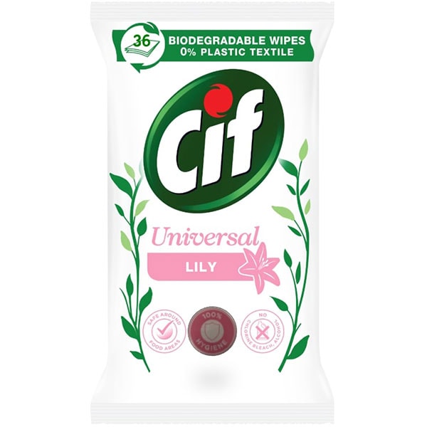 Servetele umede universale CIF Lily, 36 bucati