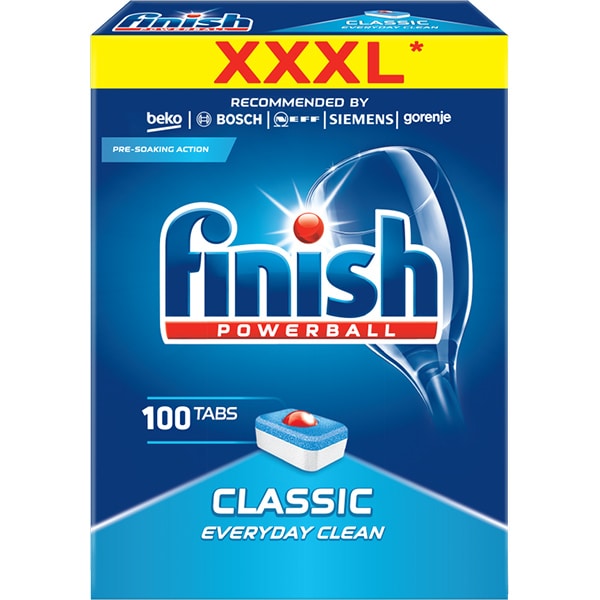 Speriat să moară principal război de ţesut  Detergent pentru masina de spalat vase FINISH Regular, 100 tablete