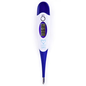 Termometru digital cu cap flexibil EASYCARE EASY00081, alb-albastru