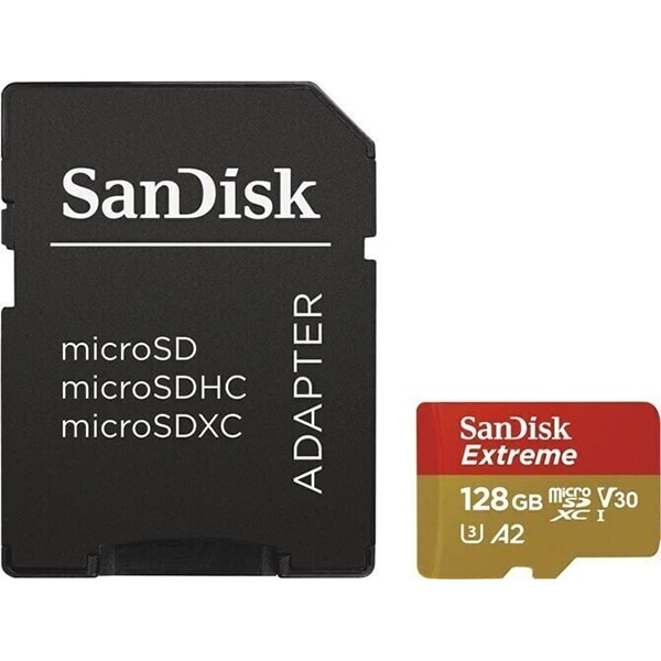 Sideboard Our company Astonishment Card de memorie SANDISK Extreme, microSDXC, 128GB, 160MB/s, clasa  10/U3/V30/A2, UHS-I,