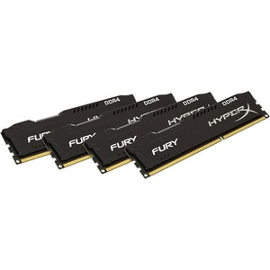 Memorie desktop KINGSTON HyperX Fury Black HX424C15FBK4/16, 4x4GB DDR4, 2400MHz, CL15