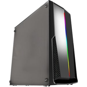 Carcasa PC INAZA Shield, USB 3.0, fara sursa, iluminare RGB, negru